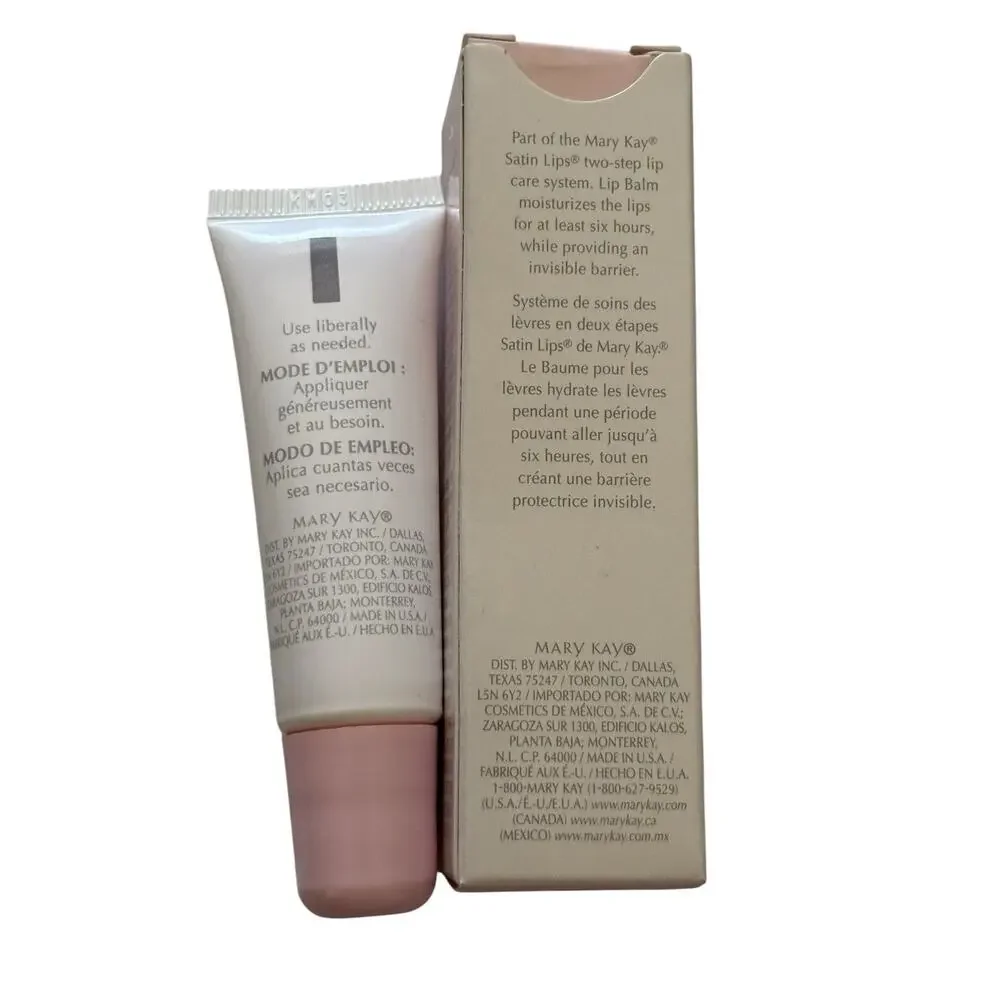 Mary Kay Satin Lips Lip Balm Moisturizer Chapped Dry Lip Care 0.3 oz 871300